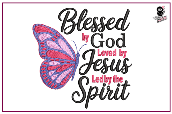 Blessed by God: A Faith-Filled Typography Design