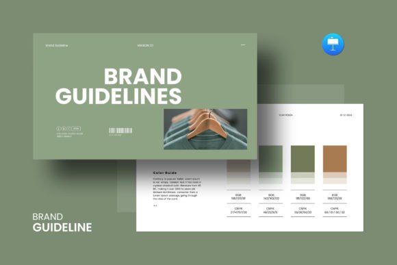 Brand Guidelines Keynote Template for Modern Creators