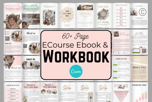 ECourse Workbook Ebook Canva: Your Complete Guide to Building Professional Digital Learning Materials