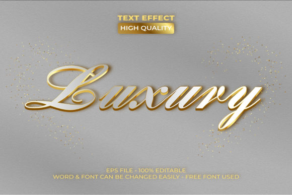 Gold Text Effect Luxury Style Theme