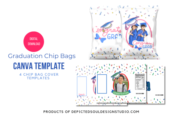 Graduation Chip Bags: Custom Templates for Your Big Day