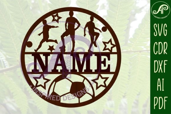 Male Soccer Football Name Sign SVG: A Strategic Tool for Custom Branding and Personalization