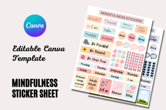 Mindfulness Sticker Sheet Canva Editable: A Practical Review for Digital Planners