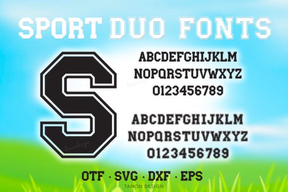 Sport Duo Fonts and SVG Cut File: The Ultimate Resource for Athletic-Themed Design Projects